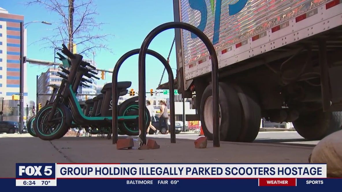 Virginia group holds illegally parked scooters hostage